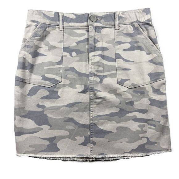 Democracy Skirt Camo Mini Ab Technology Slimming Pockets Green Size 4 G267 - Picture 1 of 7